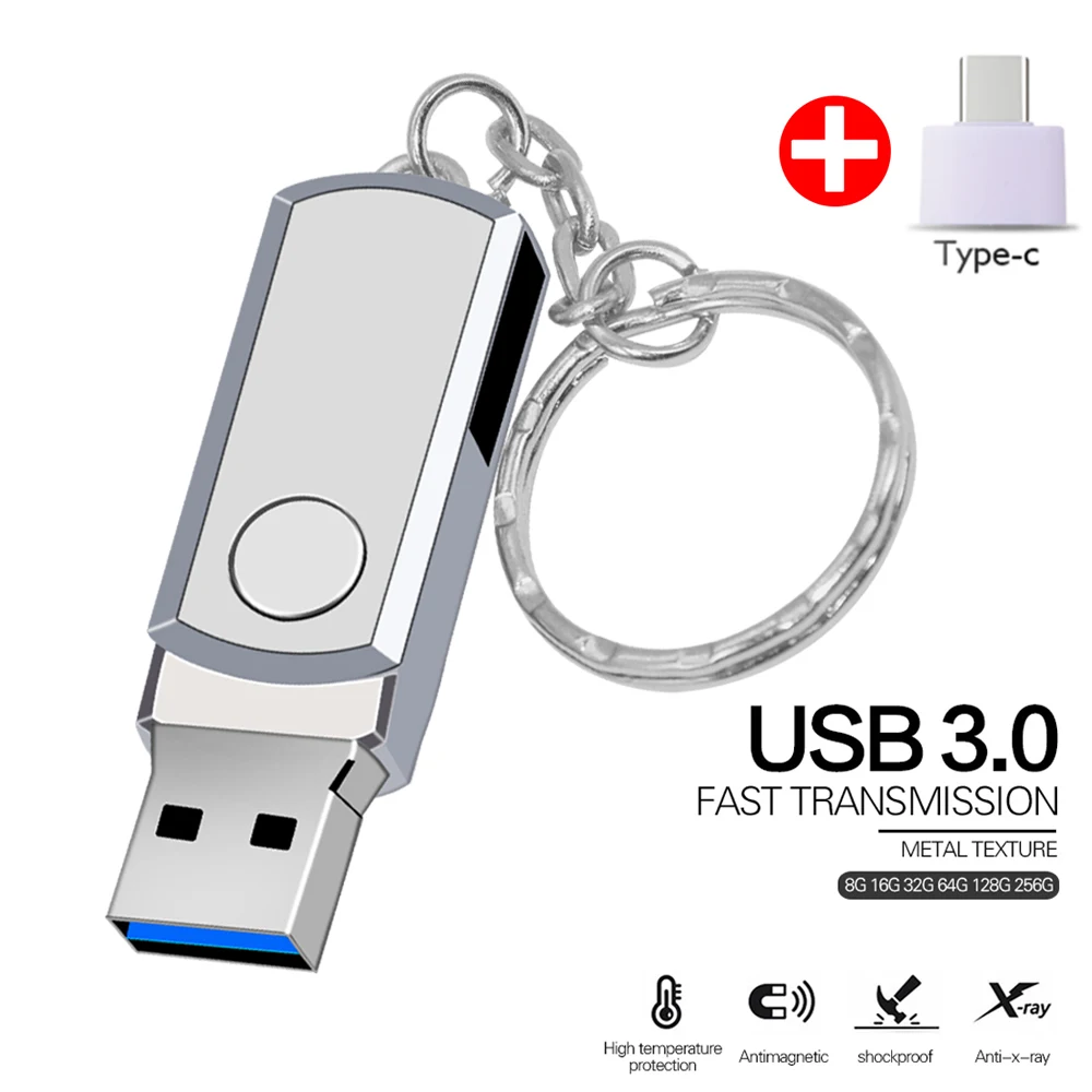 

Флеш-накопитель USB 3,0 из нержавеющей стали, 128 ГБ, 8 ГБ, 16 ГБ, 32 ГБ, 64 ГБ