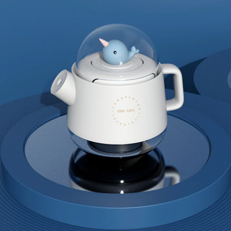 Umidificador dos desenhos animados hidratação spray mini mesa de escritório sem fio silencioso portátil luz led para casa difusor aromaterapia