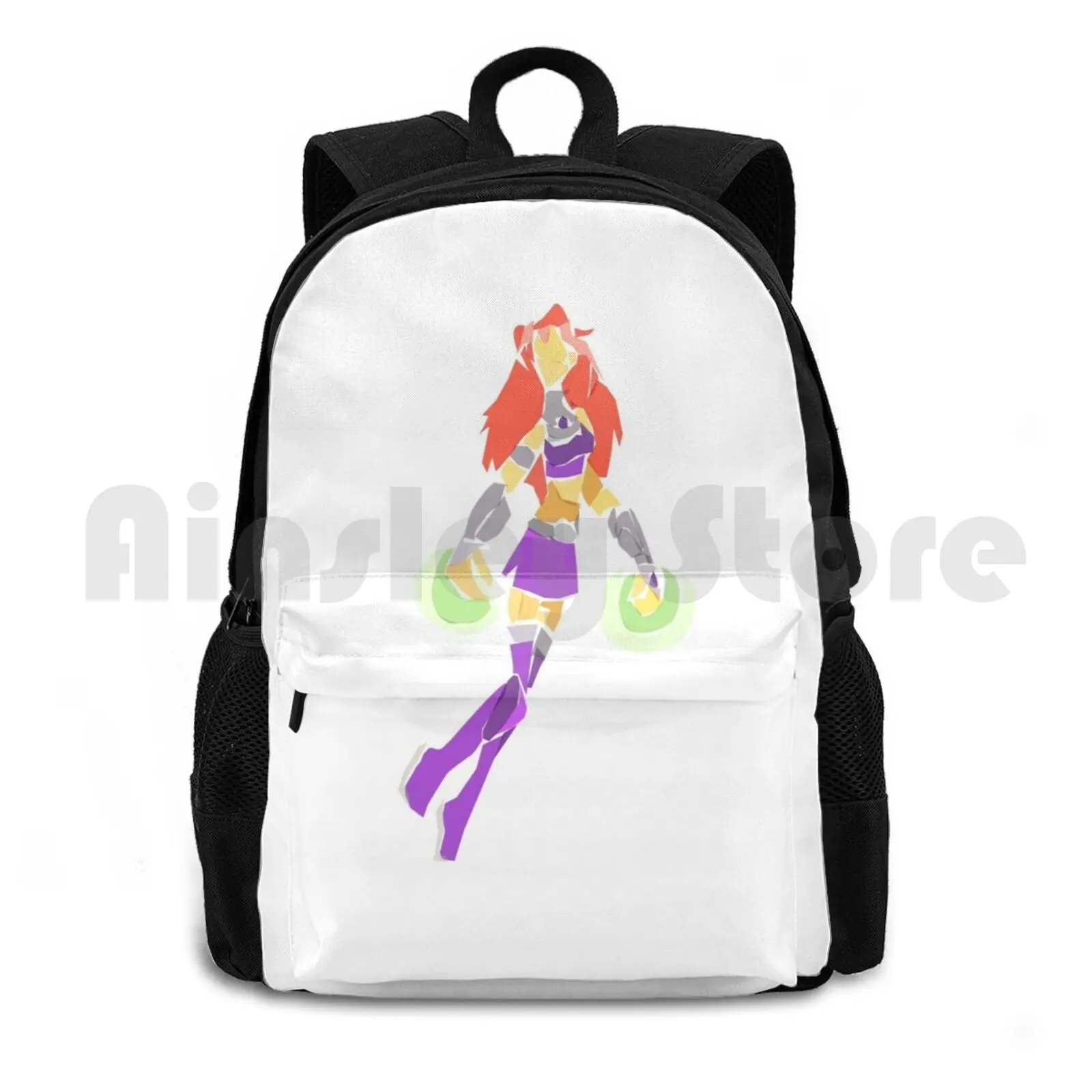 Starfire Outdoor Hiking Backpack Waterproof Camping Travel Star Fire Comics Superhero