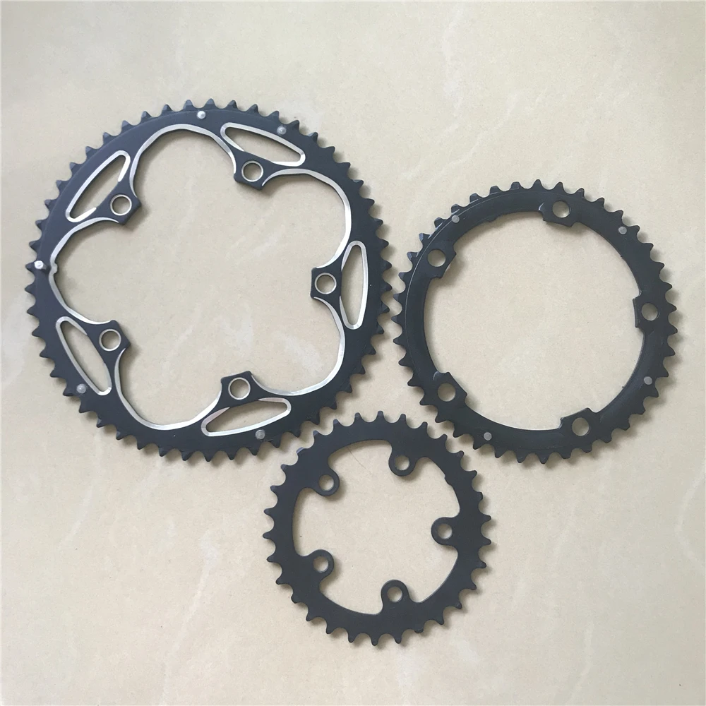 Road Bicycles 130-74 BCD Chainring 50/39/30T Triple Speed Aluminum Alloy Folding Bike Chain Wheel MTB Chainwheel CNC