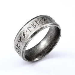 Beier Acier Inoxydable Odin Norse Viking Amulette Rune Hommes Bague Mode GRORetro Bijoux LR-R133