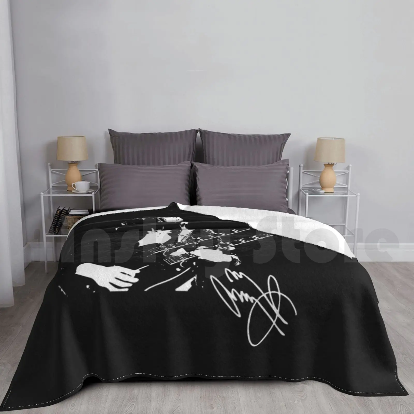 Jimmy Blanket Fashion Custom Page Guitar Hero Led Band Cool Hard Classic Madison Square Show Live Heavy Metal