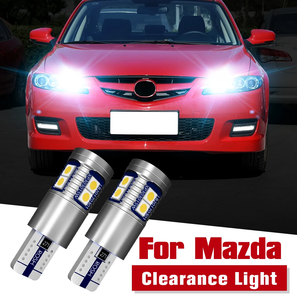 

2x LED Clearance Light Parking Bulb W5W T10 Canbus For Mazda 2 DY DE DH 3 BK BL BM BN 5 6 GG GH GJ CX-3 CX-5 CX-7 CX-9 MX-5 RX-8