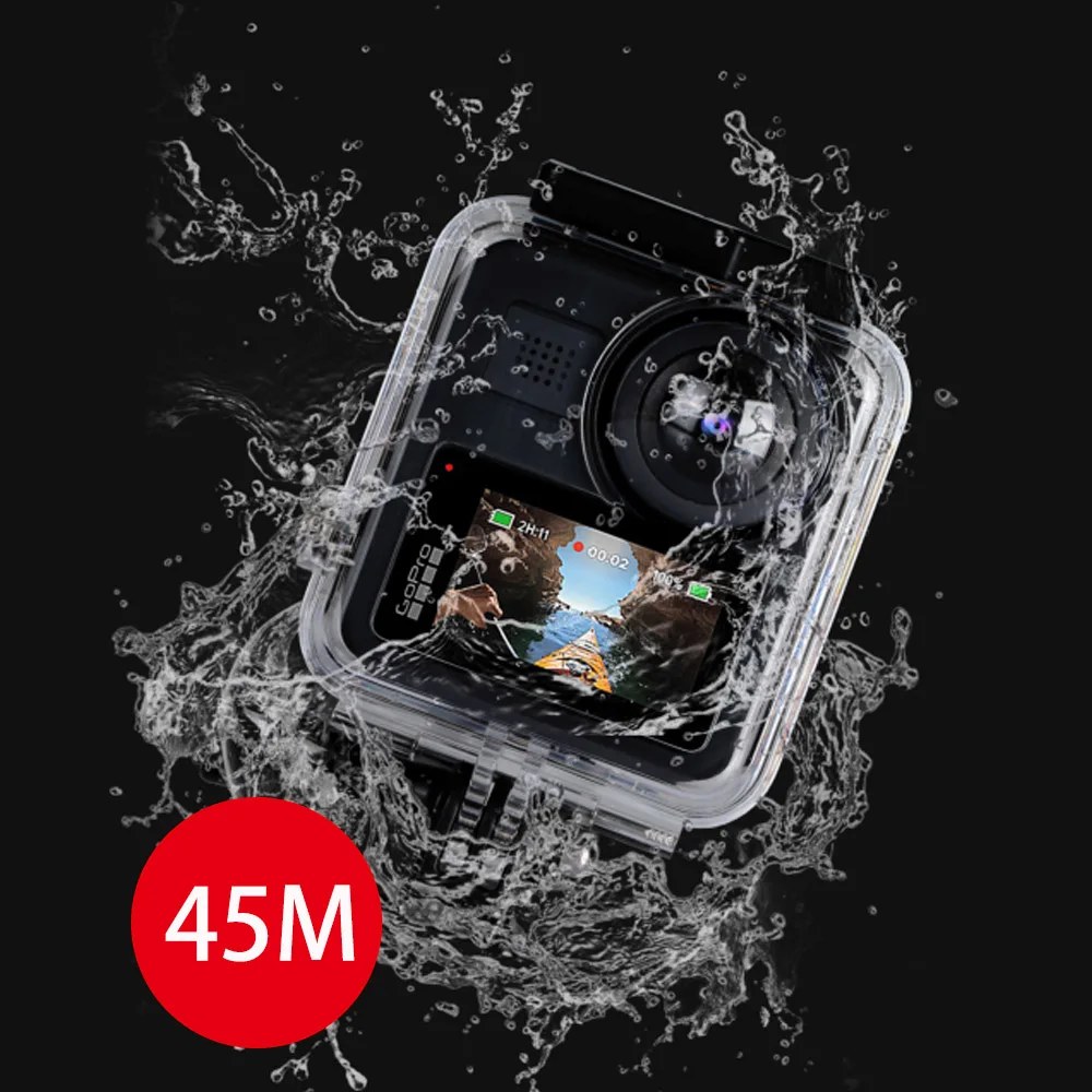 TUYU 45m For GoPro Max Waterproof Housings Shell Protective Cover Box For Go Pro 360 Panoramic Camera Dive Case Accessories