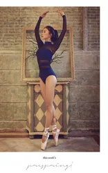 New Women Ballet Leotard Sports Mesh High Quality Nice Ballet Dancewear Jumpsuit with pad