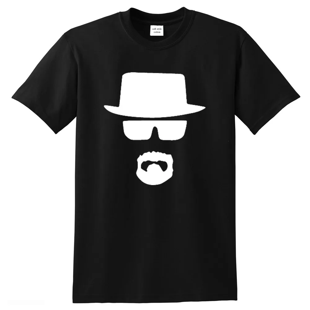 Breaking bad Men top quality streetwear 100% cotton loose Heisenberg printed t shirt summer mens tshirt cool man t-shirt