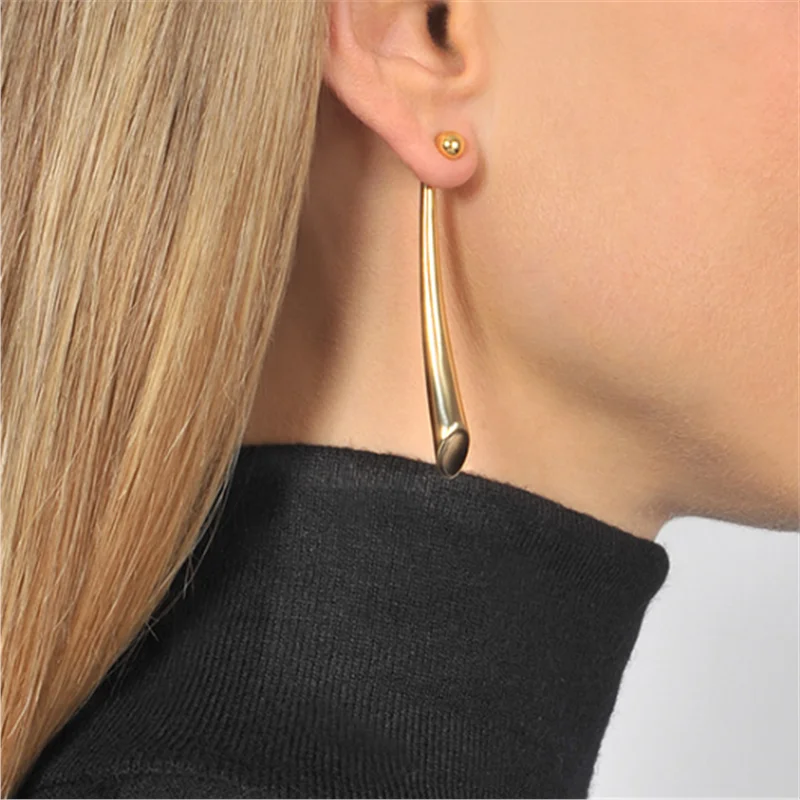 2020 new female earrings, spherical, cylindrical, earrings, geometric personality exaggerated and unique earrings