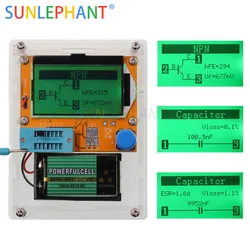 Portable ESR Meter Transistor Tester Capacitance  Dthyristors diodes Triode FET,  MOS NPN graphics display CASE (not Battery )