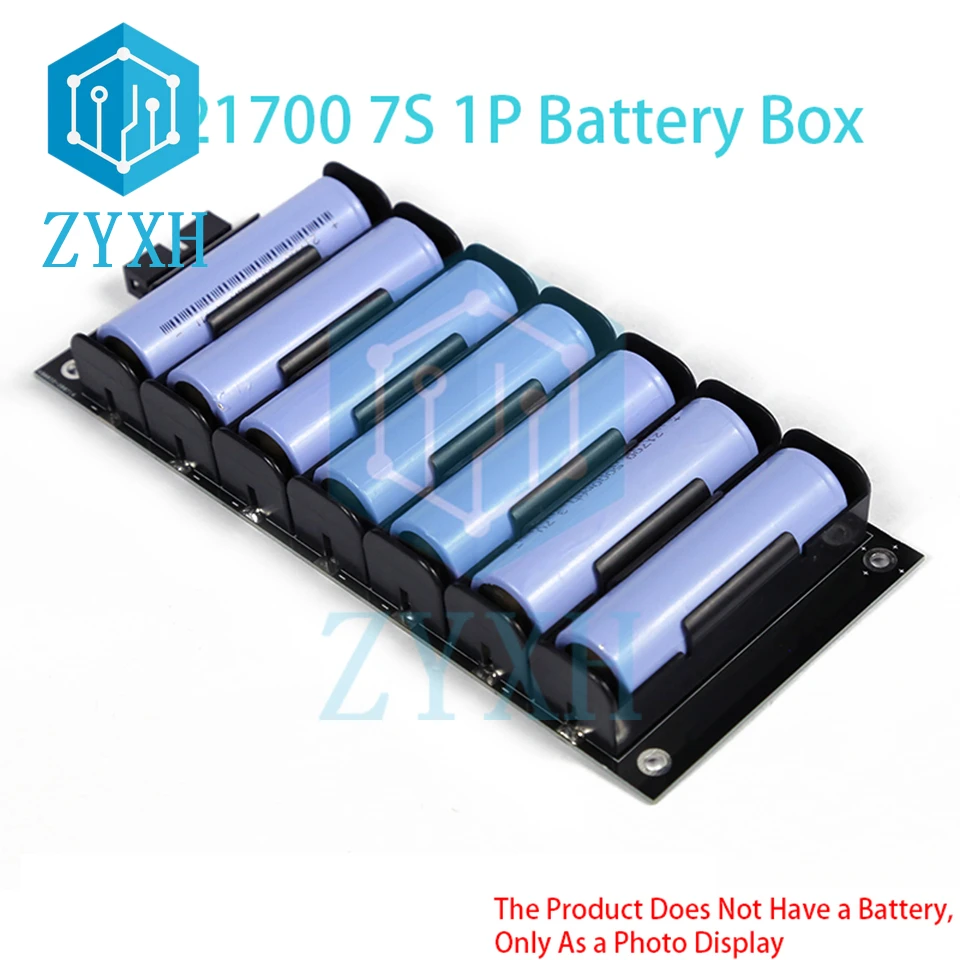 BMS 7S 24V 21700 Battery Power Wall 21700 Lithium Box Holder Storage Case 20A 40A 60A Balance Chargeing Board Power Bank DIY