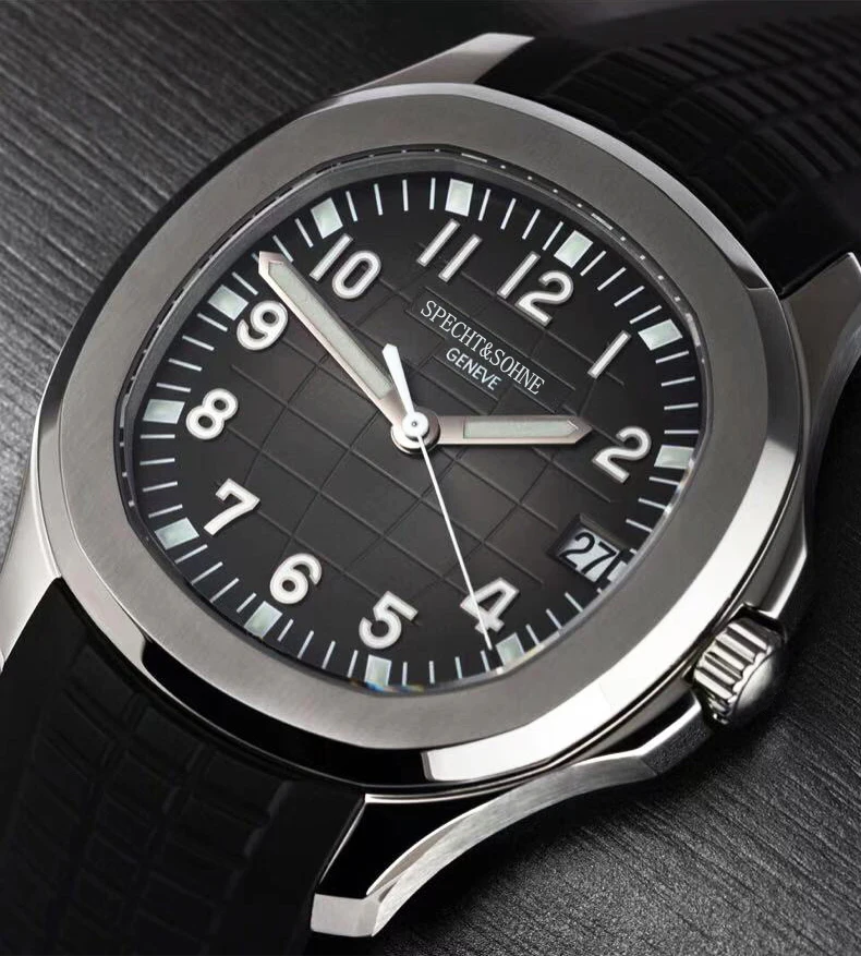 Specht & Söhne Marke Automatische Mechanische Uhren Sport Armbanduhren Grün Saphir Leucht 50M Wasserdicht Relogio Masculino – Detail 13