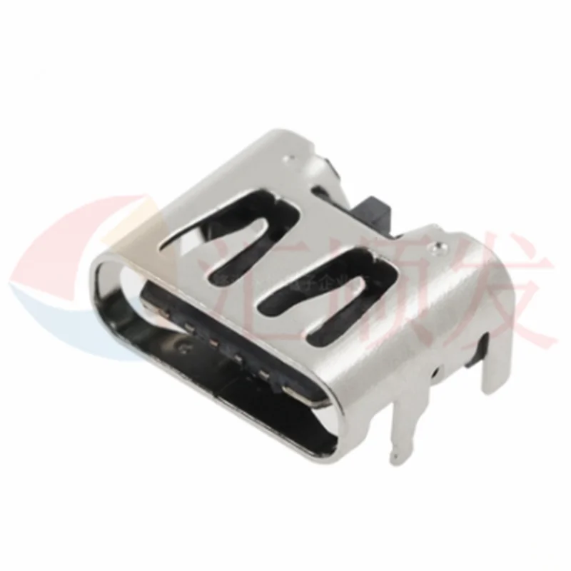 10 Chiếc!!!!!!!!! SMD USB-3.1 Loại Ổ Cắm-C Nữ Ổ Cắm 6P Đơn Giản Loại 4 Cố Định Chân Đặc Biệt Cho Dòng Cao Nhanh Chóng bấm Lỗ