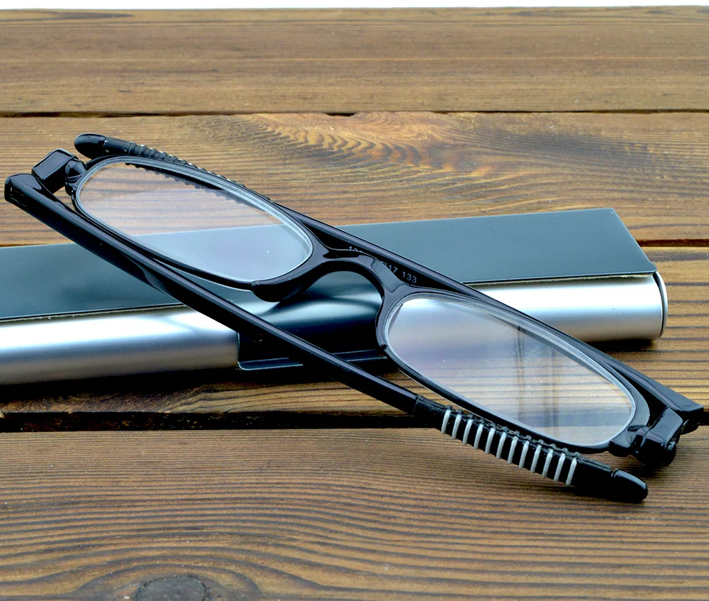 360 Degree Rotation Folding Reading Glasses Full-rim Frame Foldable Presbyopic Eyeglass +0.75 +1 +1.25 +1.5 +1.75 +2 +2.5 to +4