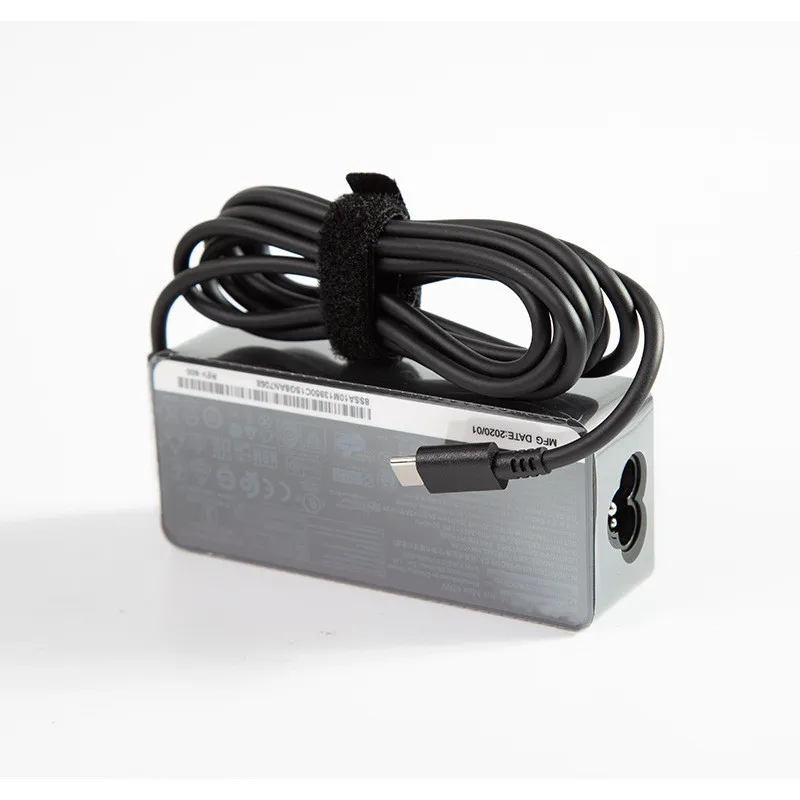 Carregador portátil tipo c 65w, 20v, 3.25a, adaptador ac, para t480 lenovo, t480s, t580, x280, x380, e580, e480, l380, l480, fonte de alimentação notebook