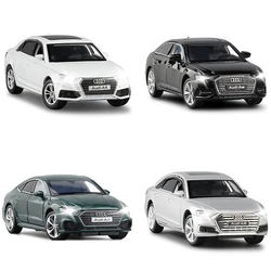 AUDI A4 Horizon A7 A8 Simulation Car Model, Diecast Toy, Sounds and Lights, Hobbies for Collection, Children's Birthday Gifts, 1:32