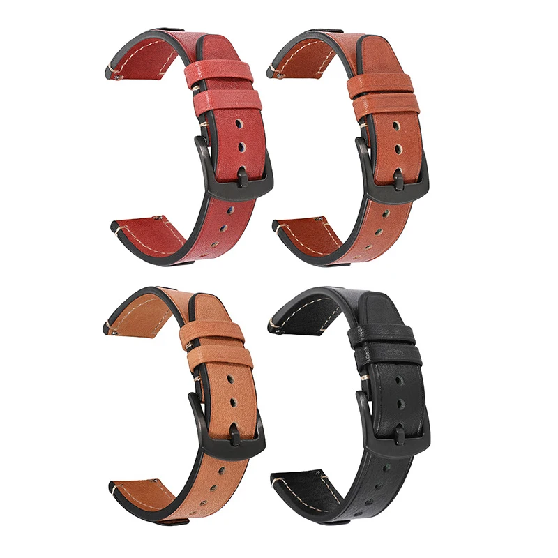 Watchband Leather strap retro style switch quick release strap 20mm 22mm watch band suitable for all smart watches UTHAI Z28