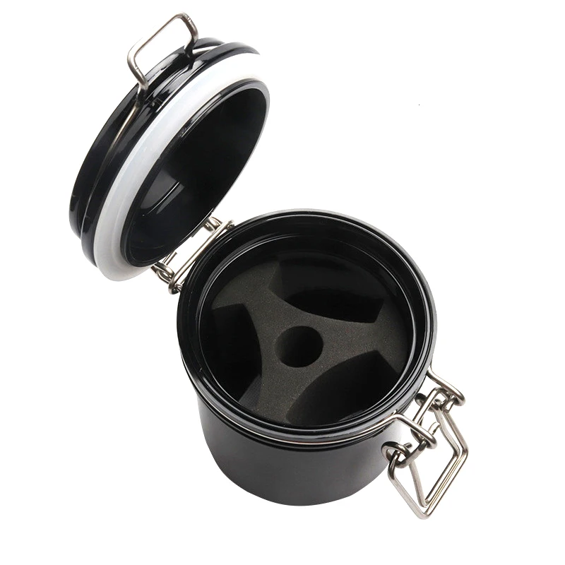 Réservoir de stockage de colle pour faux cils, support adhésif pour Extension de cils, charbon actif, pot de rangement scellé, outils de maquillage, DIY