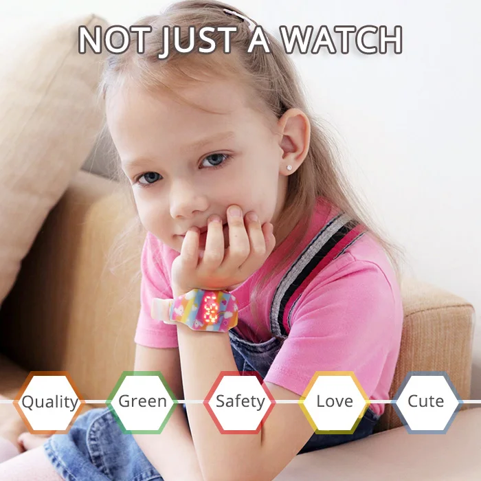 New Luminous Unicorn Child Watches For Girl Ocean World LED Watch Kids Student Electronic Watch Clock Reloj Infantil