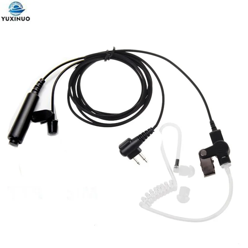 

3 Wire Pro Covert Acoustic Air Tube PTT Mic Microphone Earpiece Headset For Motorola Radio 2pin CLS1110 CLS1410 CLS1413 CLS1450