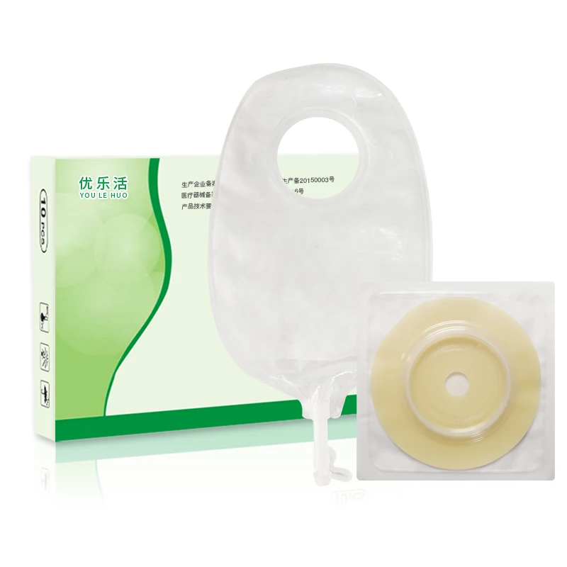 Urostomy Bags Kits Two Pieces Urine Bags Stoma Care 15-45mm  Anti-leak Durable Urostomy Bag 5 pcs ostomy bag with 5 pcs chassis