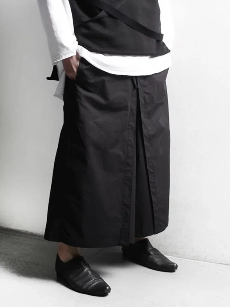 

Men's Trouser Skirt Summer New Brunet Department Yamamoto Wind Leisure Versatile Large Size Loose Wide Leg Pants