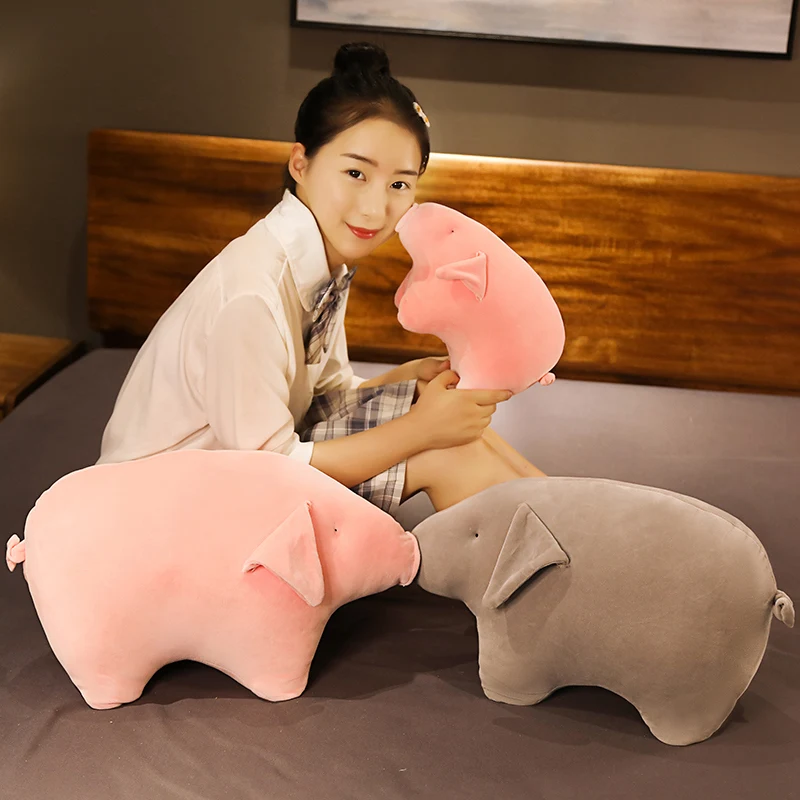 

Hot Nice 30CM/40CM/50CM Soft Lovely Sleeping Pig Plush Pillow Cute Lifelike Animal Toys Stuffed Sofa Chair Bed Cushion Kids Gift