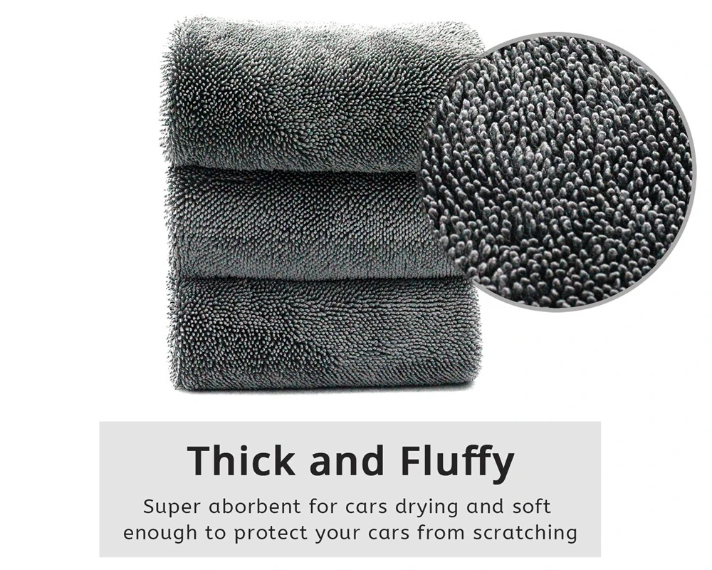 Car Wash Towel Microfiber Car Cleaning Drying Cloth Hemming Car Care Cloth Detailing Car Wash Towel For Toyota BMW Hyundai Kia