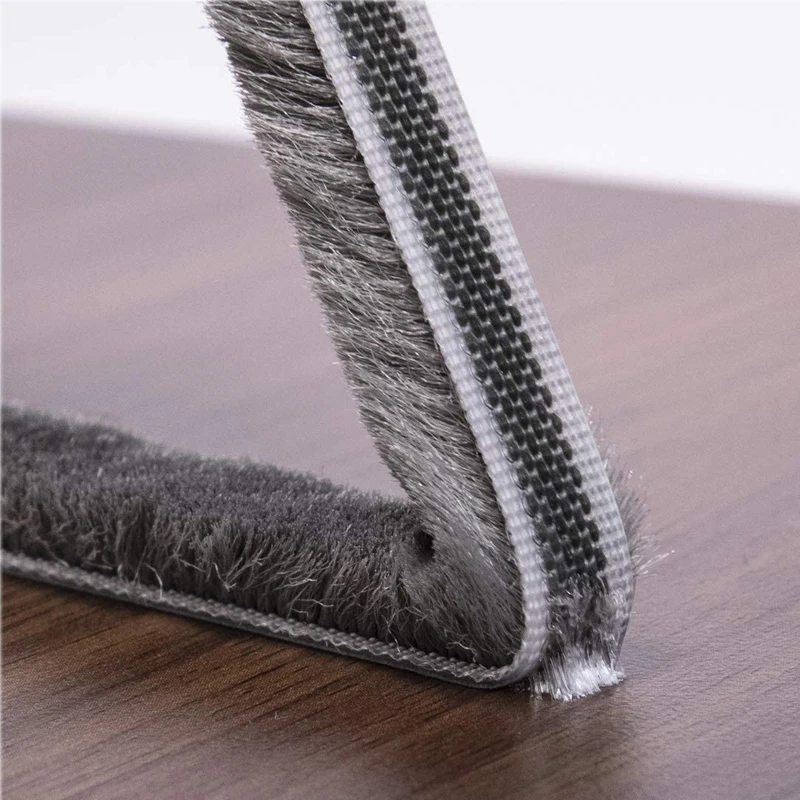 3/5M Door Window Sealing Strip Sound Wind-proof Brush Strip Home Door Window Tape Strip Gasket Self Adhesive Windshield Tape image 2