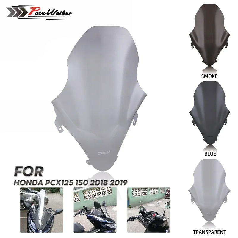 

Motorcycle Windshield Windscreen Wind Deflector Viser Visor For Honda PCX 125 150 2018 2019 2020 PCX150 PCX125 Accessories Smoke