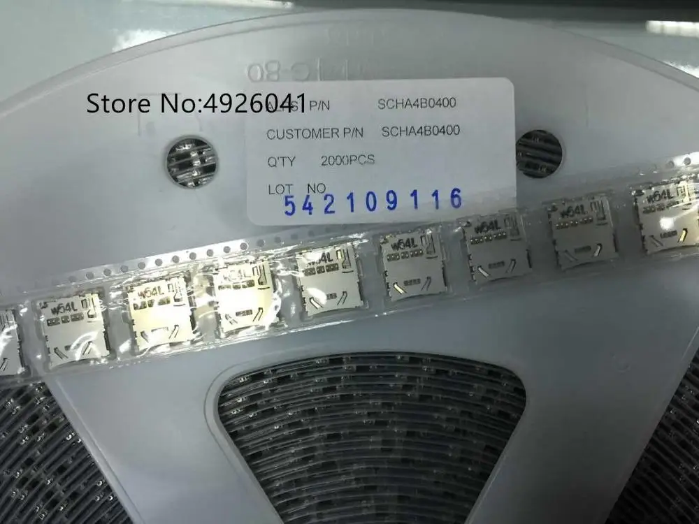 Connettore della scheda di memoria con connettore SCHA4B0400 ultrasottile da 5 pezzi