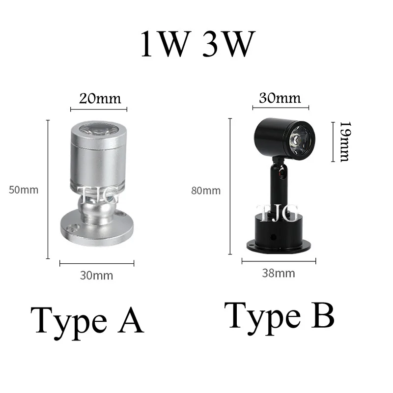 3W Led recessed cabinet mini spot light 110V 220v downlight 12v dc jewelry show Include Led Driver 4000K Ceiling light lamp