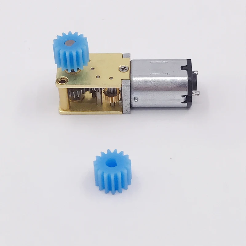 1PC 0.5 modulus 15T Teeth D-shaped 3mm hole plastic gear  N20 reduction motor gear DIY model