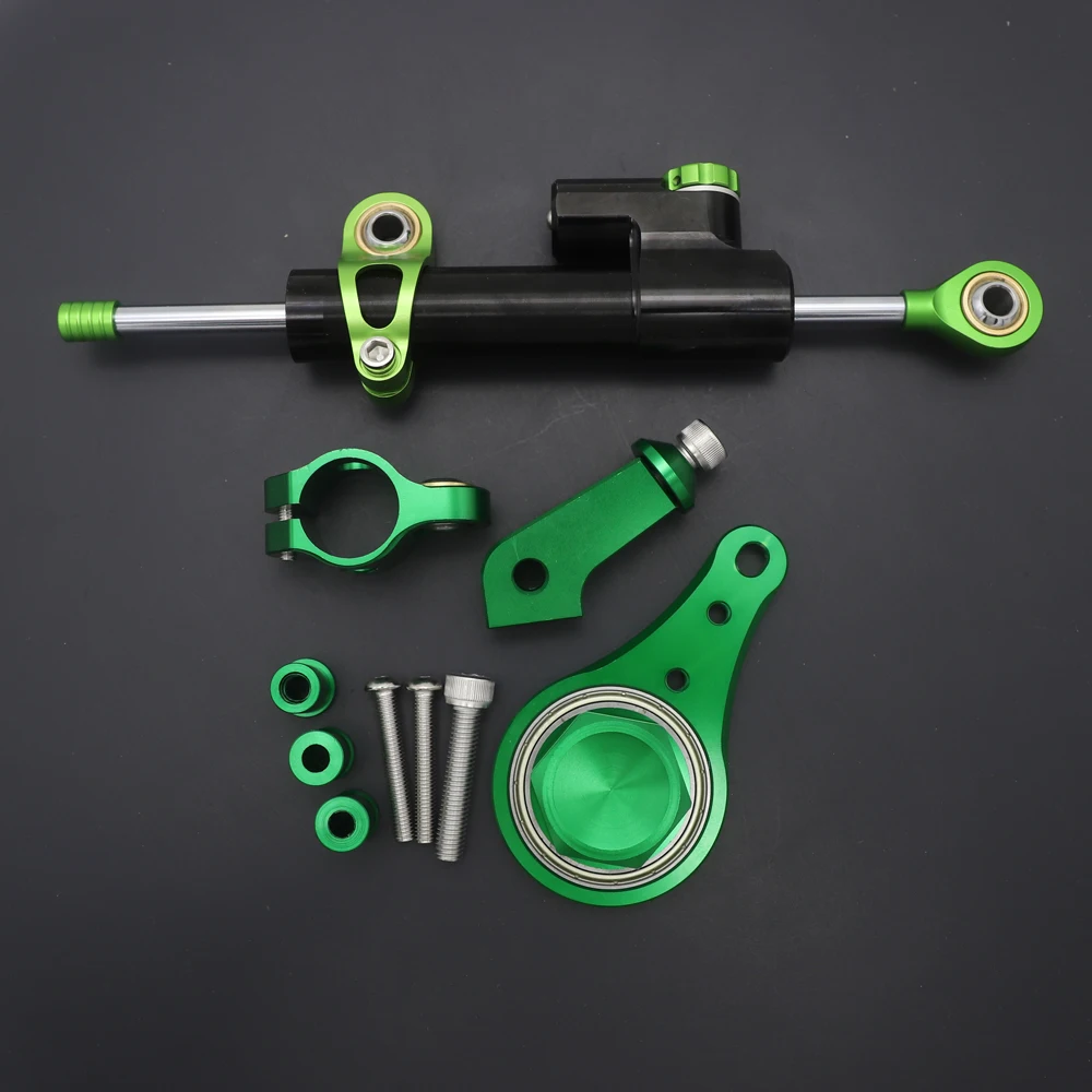 Artudatech Motorfiets Stuurdemper Stabilizer met Beugel Ondersteuning Voor Kawasaki ZX6R 636 2005 2006 Accessoires