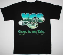 YES CLOSE TO THE EDGE 72 Reprint Hort Sleeve Cotton Black Men T-shirt F738