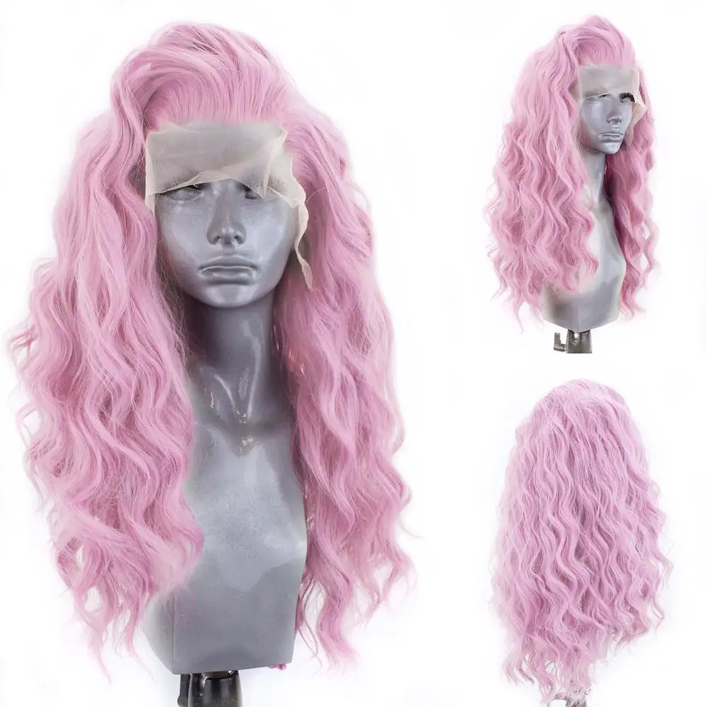 Charisma Synthetic Lace Front Wig 613 Honey Blonde Wig With Natural Hairline Soft Pink Wigs For Black Women