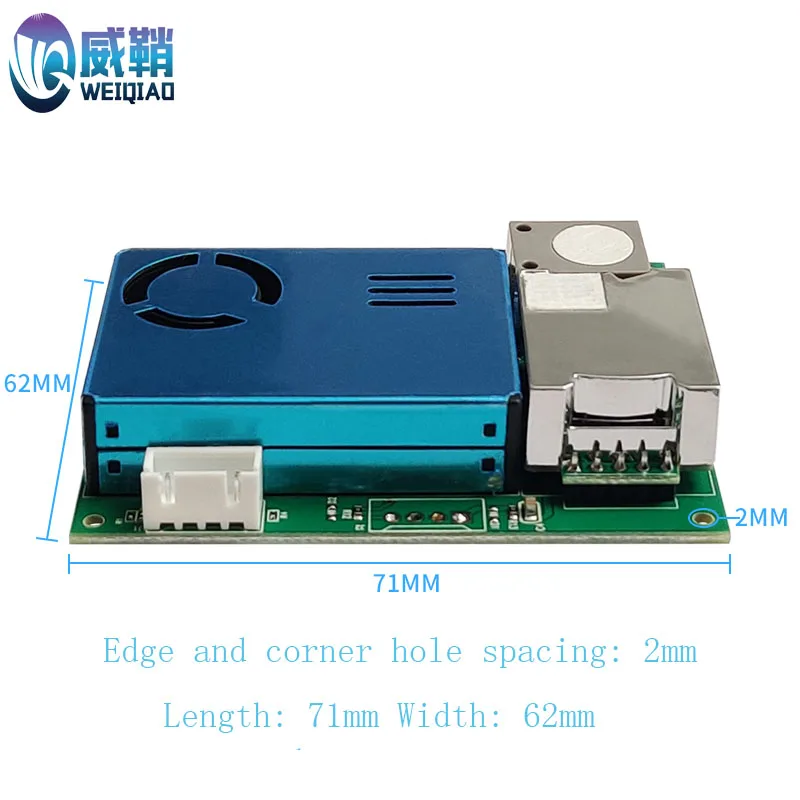 Multi-in-one seven-in-one sensor module formaldehyde infrared CO2 air detector TVOC PM2.5 PM10