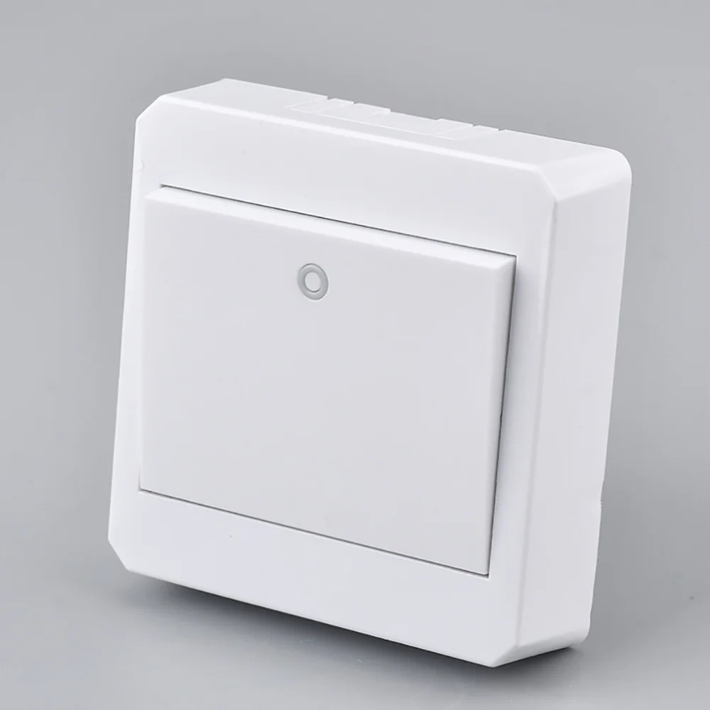 1/2/3/4/Gang Surface Mount Switch Panel Wall Interruptor White PC Frame Panel Light Switch On/Off Wall Switch Controller