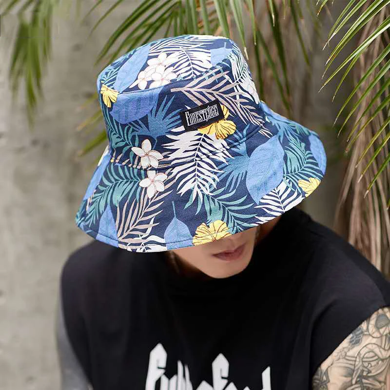 Double Sided Large Size Autumn Winter Panama Hats for Men Outdoor Sunscreen Warm Bucket Hat Male Basin Cap Sun Cap Fisherman Hat