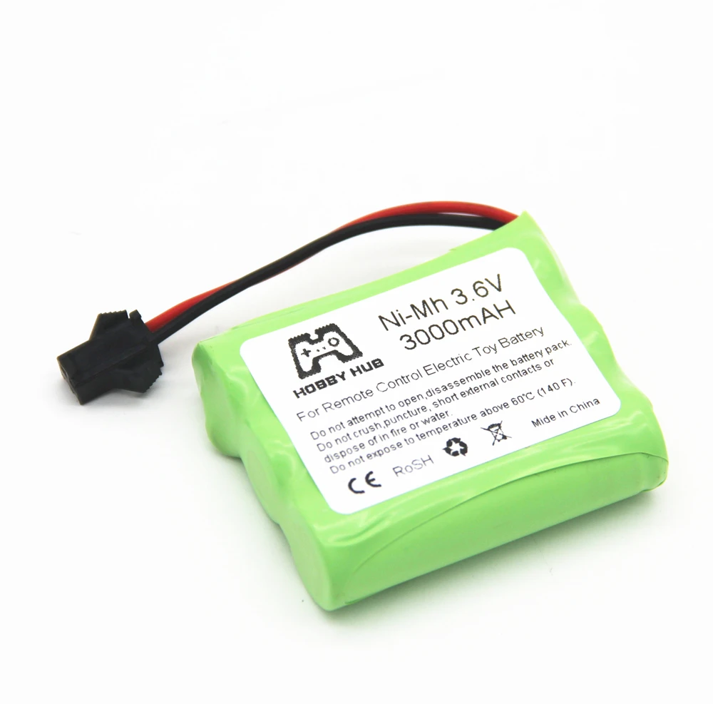 NI-MH 3.6V 3000mAh 2800mah 2400mah Rechargeable Battery  3.6 v nimh battery recargables AA size for rc car toy boat model