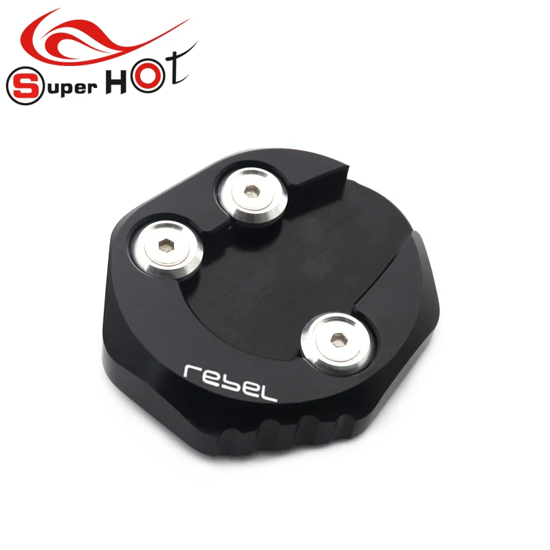 Motorcycle Accessorie Kickstand Side Stand Extension Enlarger Plate Pad for Honda CMX Rebel 500 300 CMX300 CMX500 2017-2020 2021