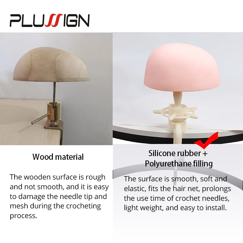 Silicon Ventilating Hand-Woven Mannequin Head
