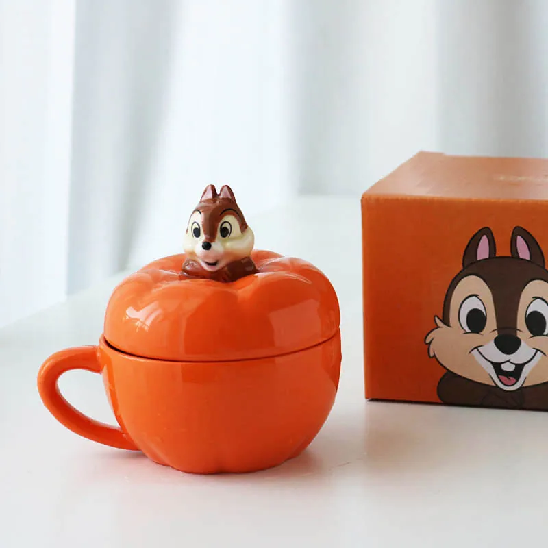 Cartoon Lid Cup Kid Cup/Cheeky and Dee Pumpkin Mug With Lid