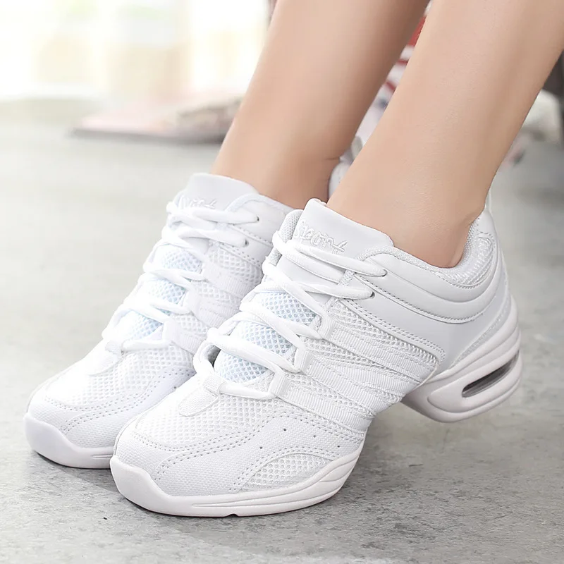 Mesh Cloth Dance Sneakers Jazz Shoes Dancing Modern Footwear Belly Modern Gym Dancers tempo libero sport uomo donna bambino adulto