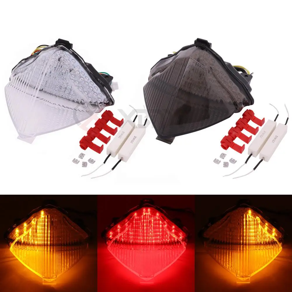 

Motorcycle LED Rear Tail Light Brake Turn Signals Integrated For Yamaha YZF-R1 YZFR1 YZF1000 2004 2005 2006