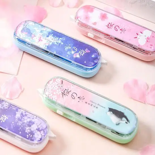 1PC Kawaii Cherry Blossom Correction Tape Practical Convenient Correction Tapes Stationery Kids Gifts(ss-925)