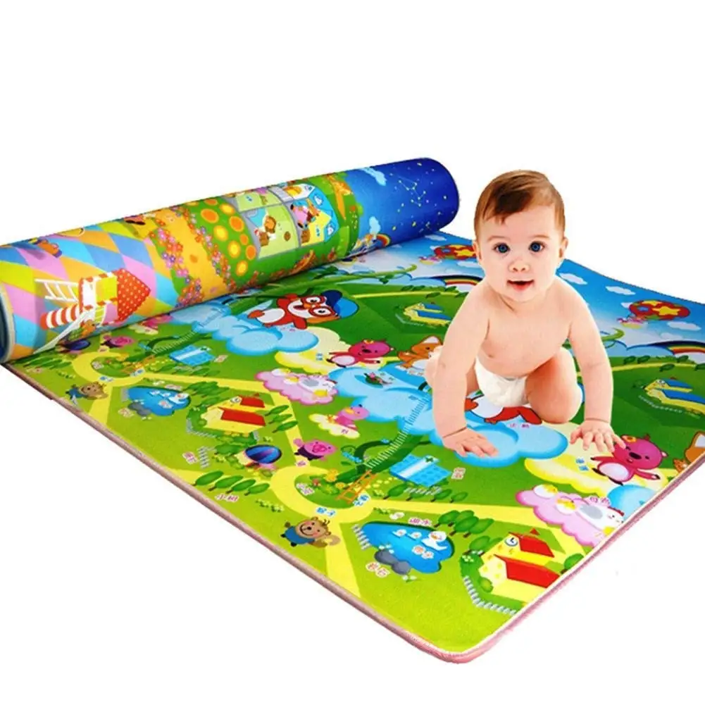 Toddler Kid Toy Baby Play Mats Infant Crawling Mats Lovely Letter Alphabet Animal Fruit Play Game Carpet Preschool Education Toy