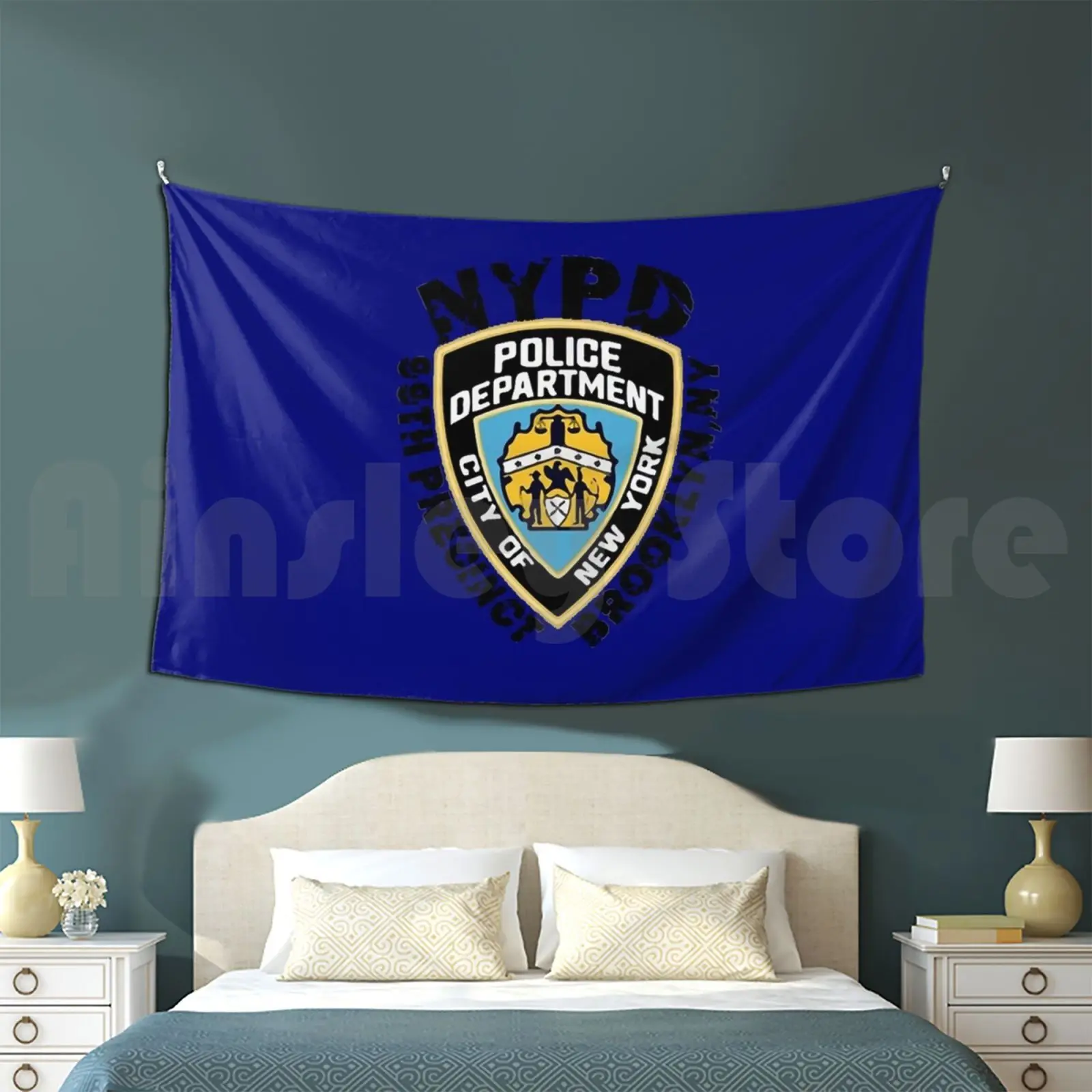 99th Precinct-Ny Tapestry Living Room Bedroom Boyle 99 Jake Peralta Captain Holt Santiago Terry Crews Tv Show Terry