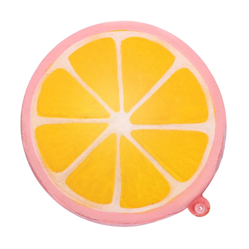 Jumbo Kawaii Lemon Squishy Simulation Fruit PU Soft Slow Rising Squeeze Toys Phone Straps Scented Stress Relief Kid Toy Gift