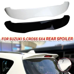 for Suzuki S-Cross SX4 rear spoiler ABS  Wing Lip Trunk tail spoiler gloss black Decoration car accessories 2014 2015 2016 2017+