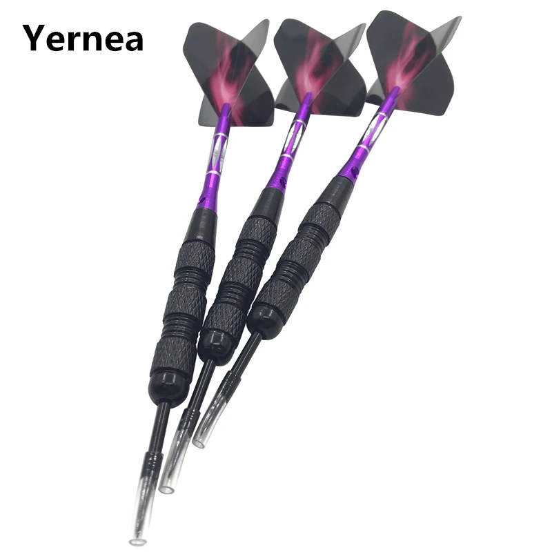 New Dart High-quality 3Pcs Steel Pointed Darts Indoor Throw Sports Professional 20g Darts Purple Aluminum Shafts Flight Dardos