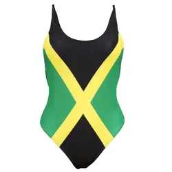 Bañador de una pieza con bandera del Caribe, traje de baño sexy, Talla M, L, XL, XXL, Envío Gratis